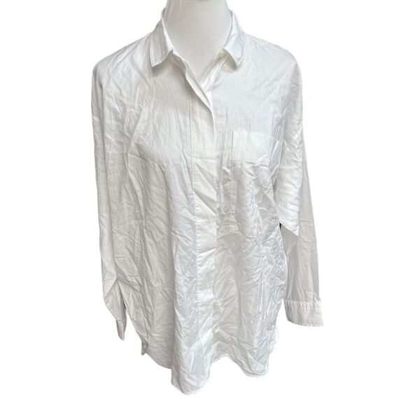 Everlane The Oversized Button Down Shirt White Size Small - Picture 1 of 7